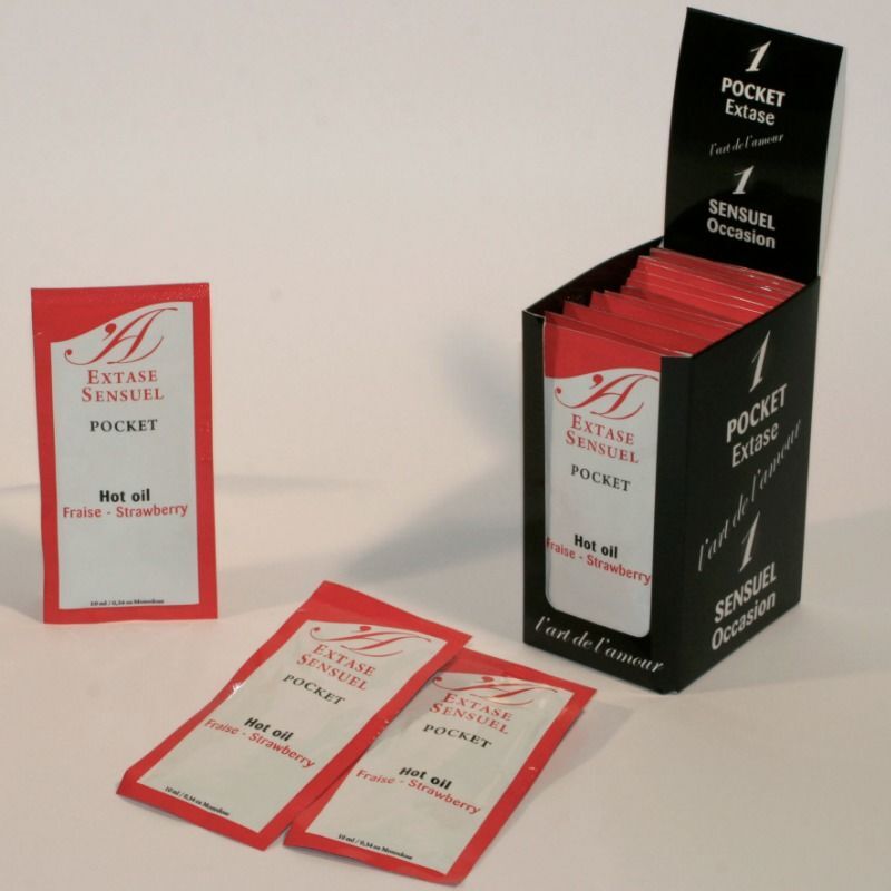 EXTASE SENSUAL - STRAWBERRY STIMULATING OIL 10 ML - Imagen 2
