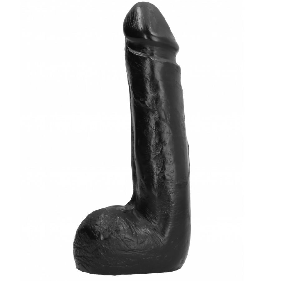 ALL BLACK - SOFT BLACK REALISTIC DILDO 20 CM - Imagen 2