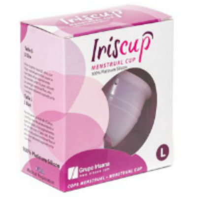 IRISCUP - LARGE PINK MONTH CUP + FREE STERILIZER BAG - Imagen 2
