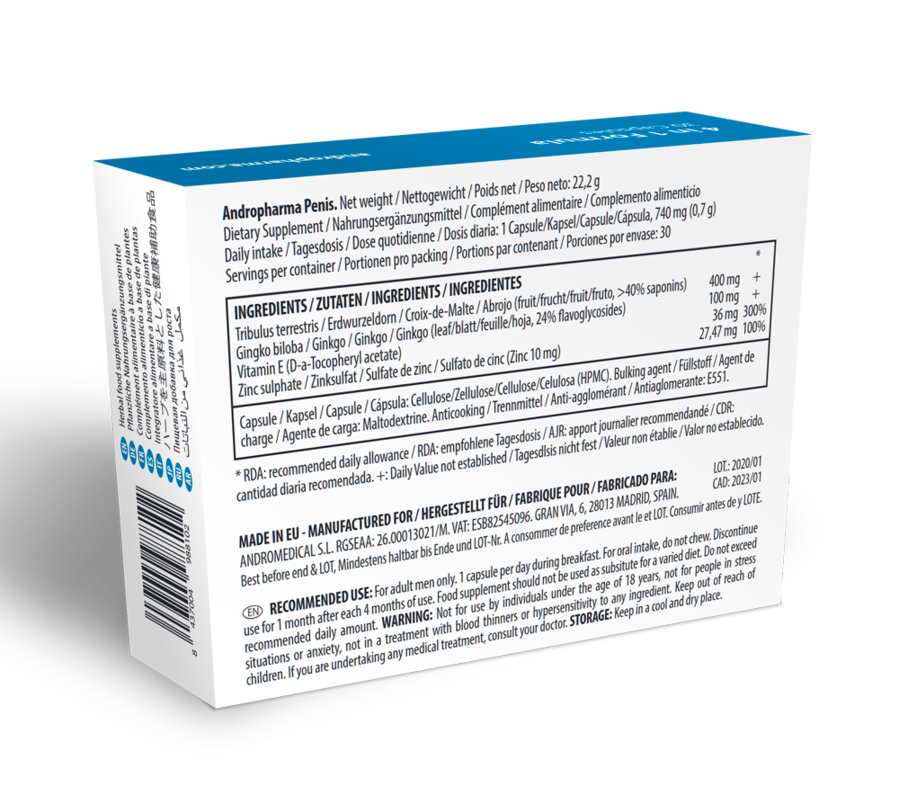 ANDROPHARMA PENIS - PENIS ENLARGEMENT SUPPLEMENT - Imagen 2