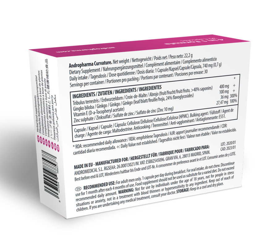 ANDROPHARMA - CURVATURE PEYRONIE TREATMENT - Imagen 3