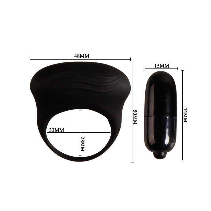 PRETTY LOVE - BERTRAM BLACK VIBRATOR RING - Imagen 5