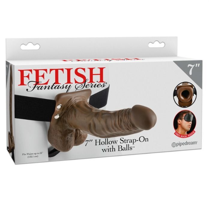FETISH FANTASY SERIES - SERIES 7 HOLLOW STRAP-ON WITH BALLS - Imagen 2
