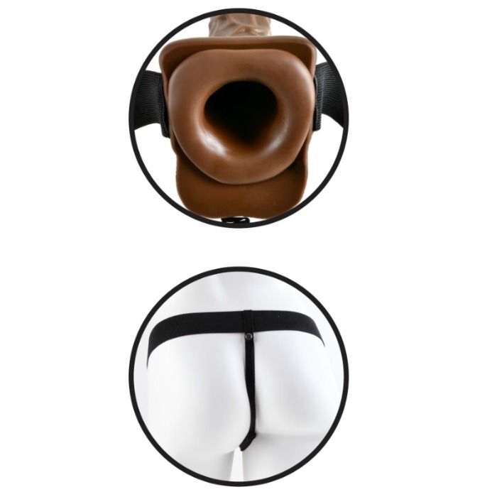 FETISH FANTASY SERIES - SERIES 7 HOLLOW STRAP-ON WITH BALLS - Imagen 4