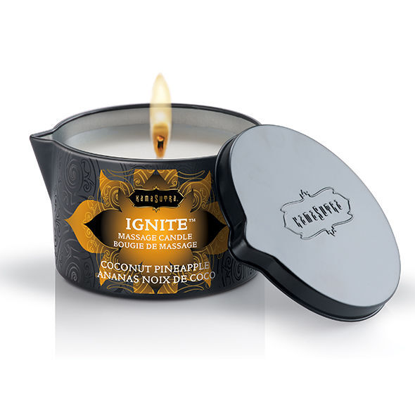 KAMASUTRA - COCONUT AND PINEAPPLE MASSAGE CANDLE 170GR - Imagen 2