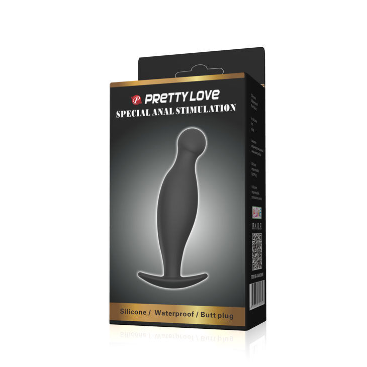 PRETTY LOVE - SILICONE ANAL PLUG 11.7 CM BLACK - Imagen 5