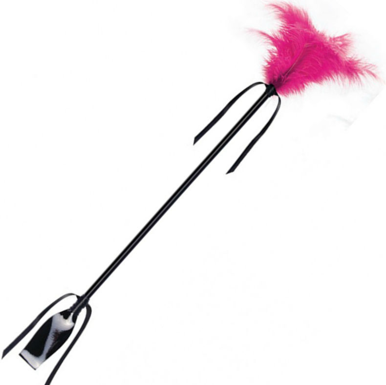SECRETPLAY - BLACK AND FUCHSIA WHIP FEATHER - Imagen 2