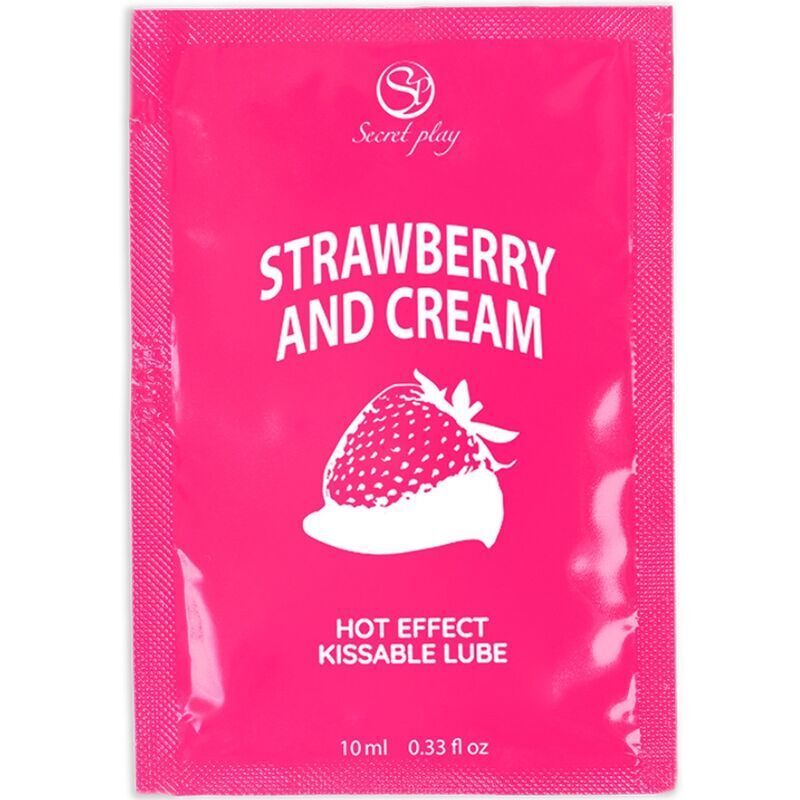SECRETPLAY - SINGLE DOSE LUBRICANT STRAWBERRIES CREAM 10 ML