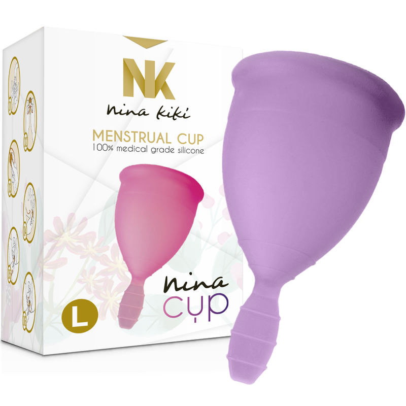 NINA KIKÍ - MENSTRUAL CUP PURPLE - SIZE L - Imagen 4