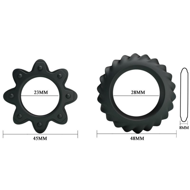BAILE - KIT 2 RING FLOWERING SILICONE RINGS - Imagen 5