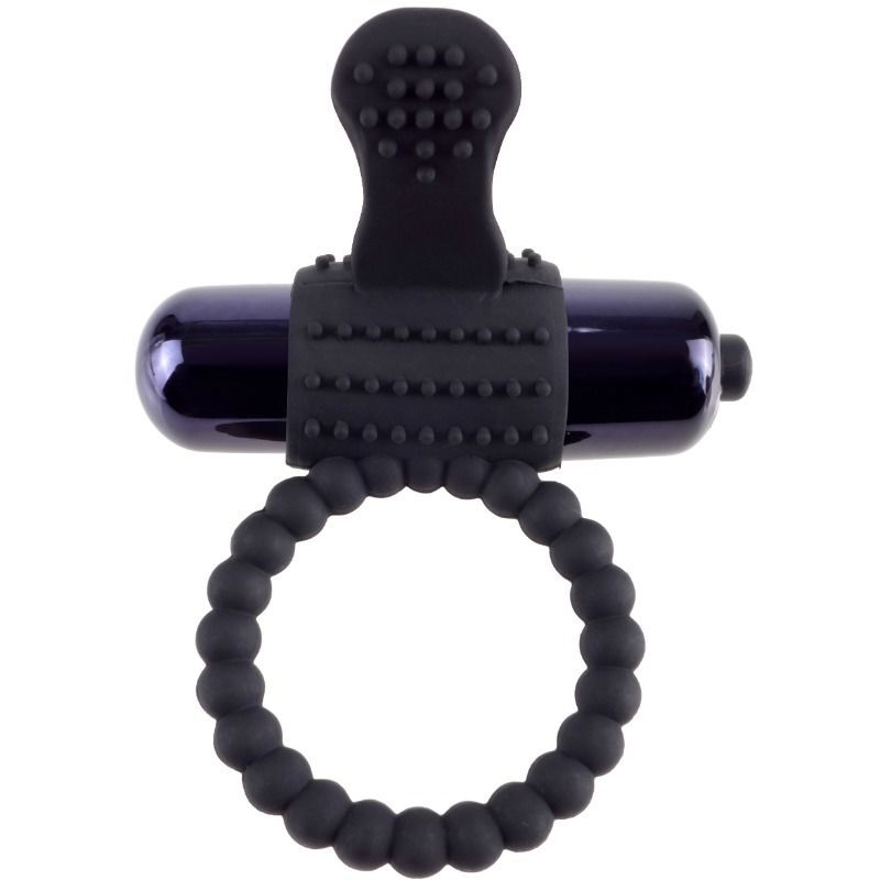 FANTASY C-RINGZ - BLACK SILICONE VIBRATING RING - Imagen 2