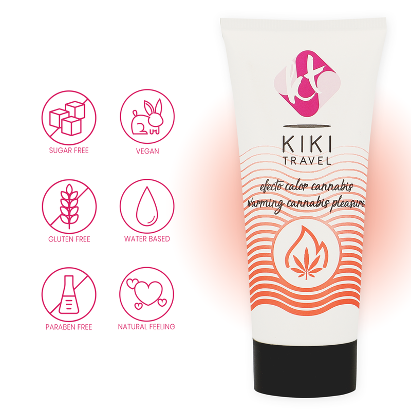 KIKÍ TRAVEL - CANNABIS HOT EFFECT LUBRICANT 50 ML - Imagen 4
