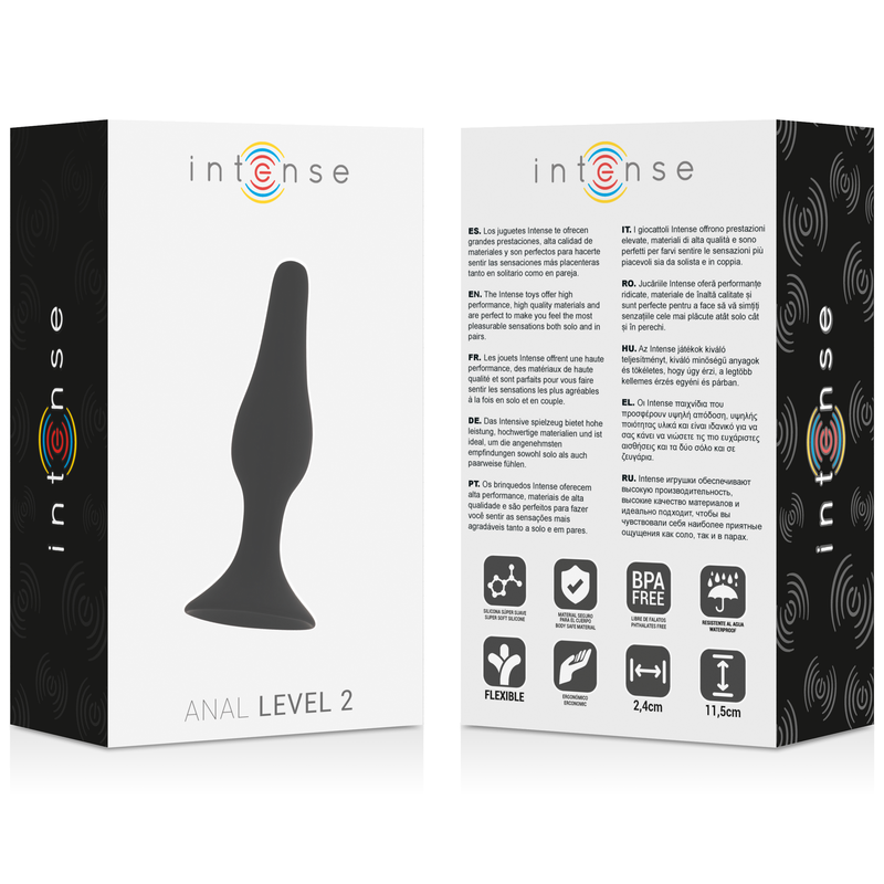 INTENSE - ANAL LEVEL 2 11.5CM BLACK - Imagen 3