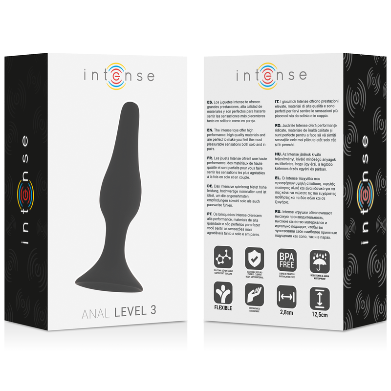 INTENSE - ANAL LEVEL 3 12.5CM BLACK - Imagen 4