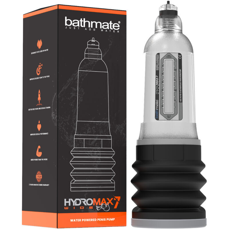 BATHMATE - HYDROMAX 7 WIDE BOY X30 TRANSPARENT - Imagen 2