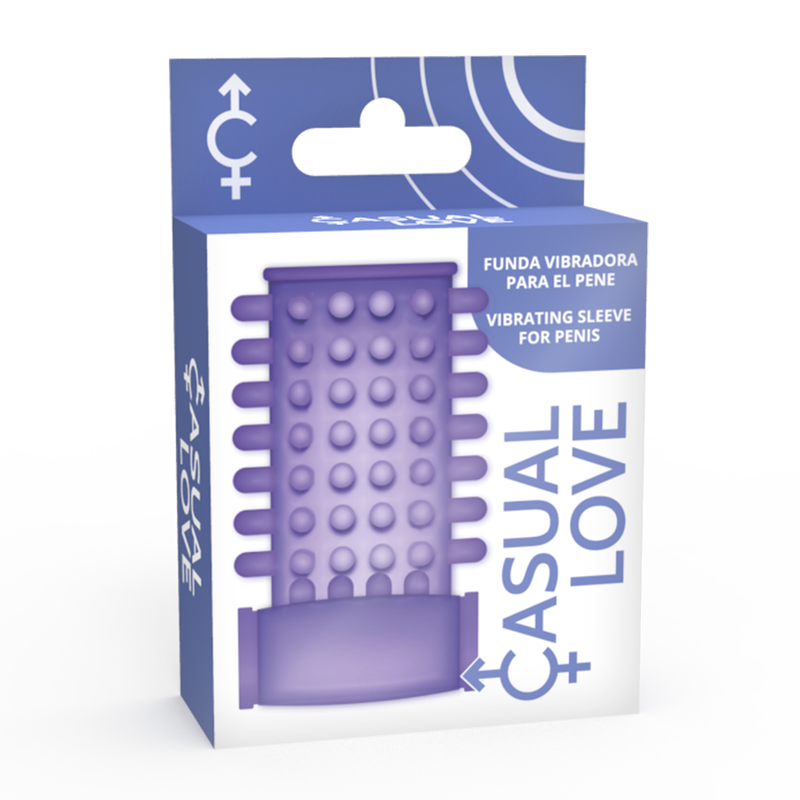 CASUAL LOVE - RING VIBRATING SLEEVE PURPLE - Imagen 5