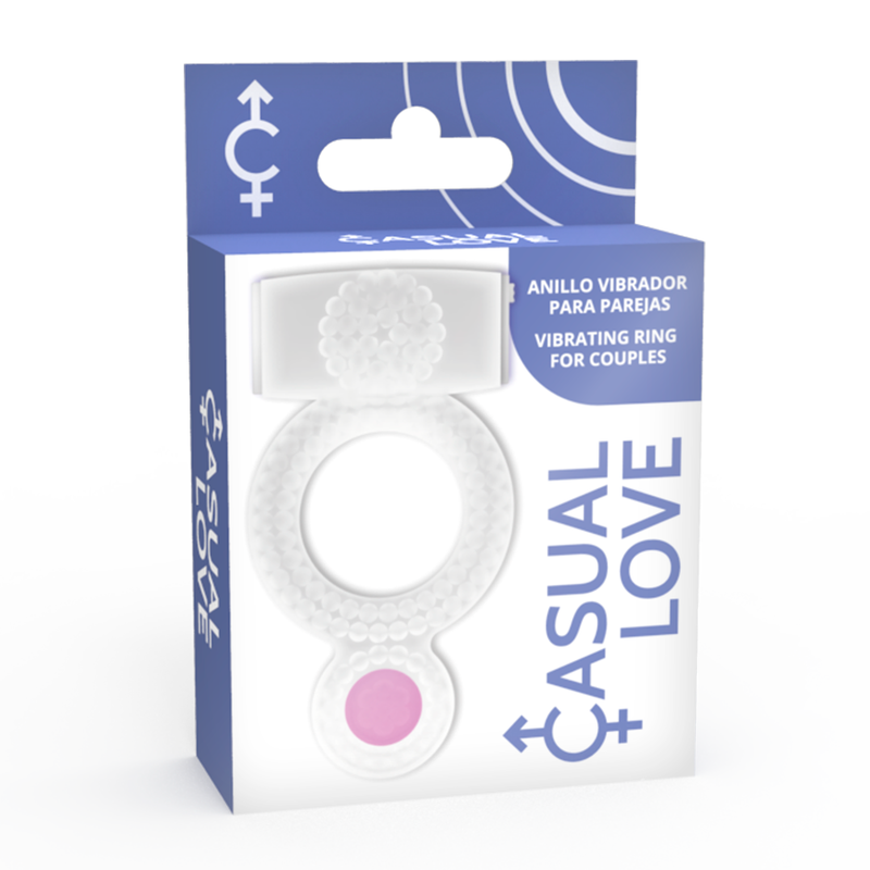 CASUAL LOVE - RING VIBRATING DOUBLE PLEASURE TRANSPARENT - Imagen 4