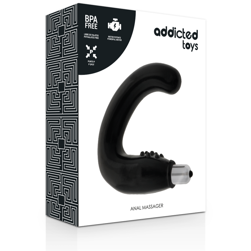 ADDICTED TOYS - ANAL MASSAGER BLACK - Imagen 3