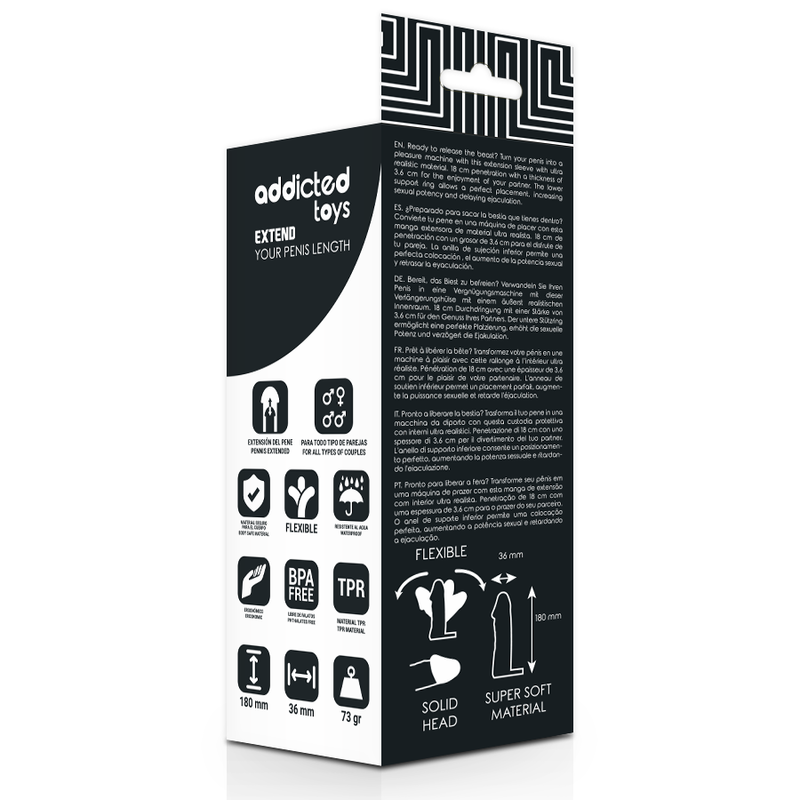 ADDICTED TOYS - EXTEND YOUR PENIS 18 CM - Imagen 4