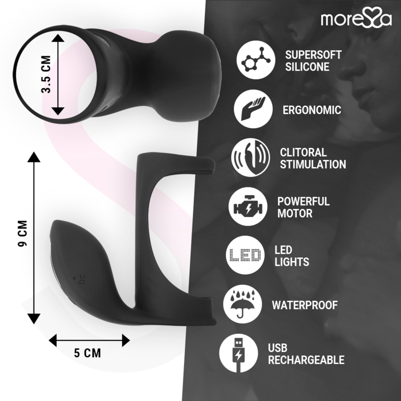 MORESSA - BRANDON VIBRATOR RING WITH COVER - Imagen 4