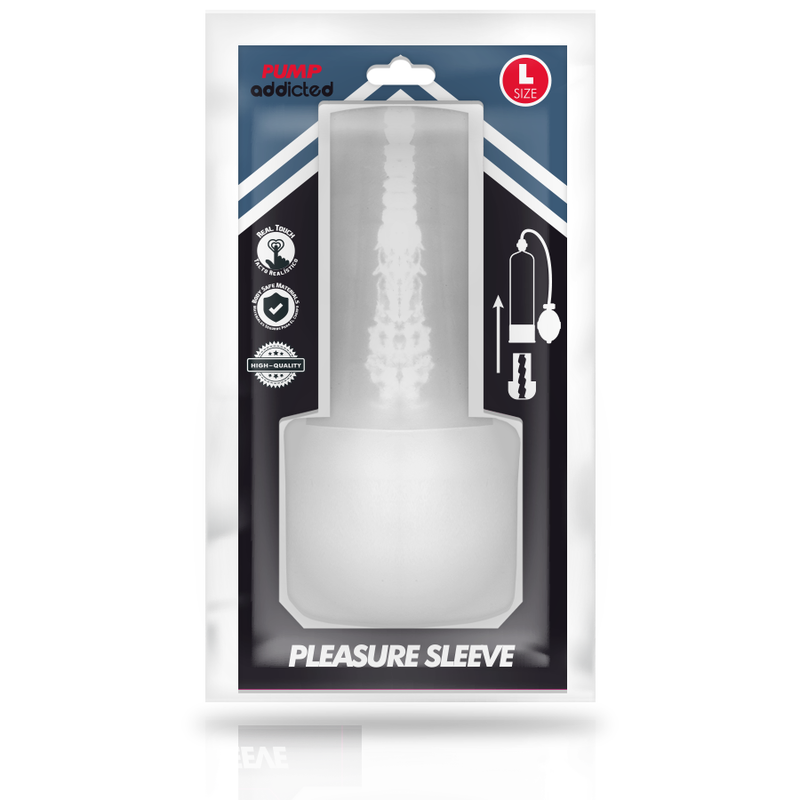 PUMP ADDICTED - PLEASURE SLEEVE MASTUBADOR SIZE L - Imagen 3
