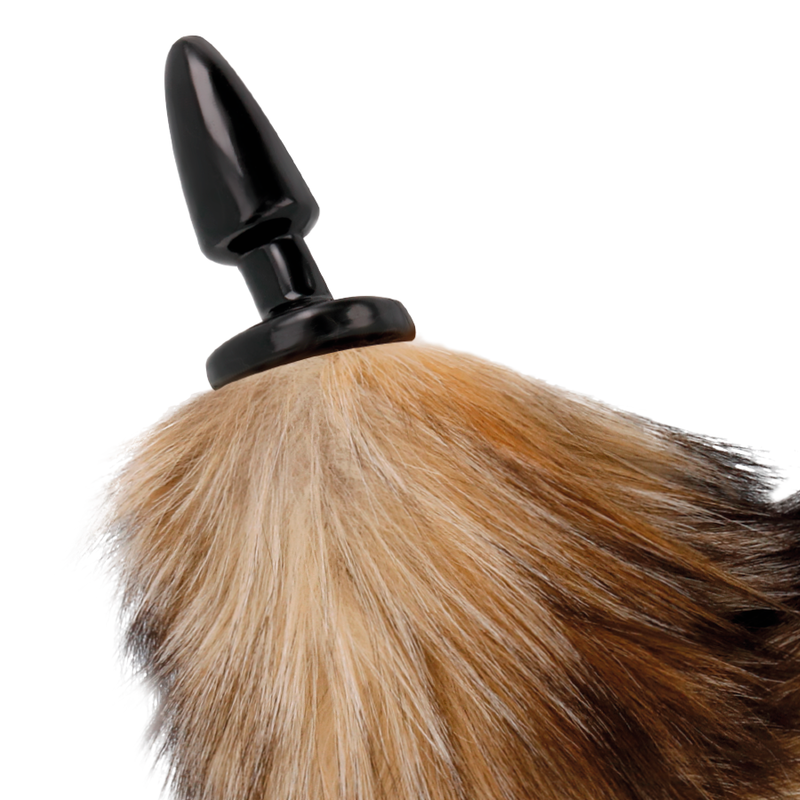 DARKNESS - NATURAL TAIL WITH SILICONE ANAL PLUG 10 CM - Imagen 3