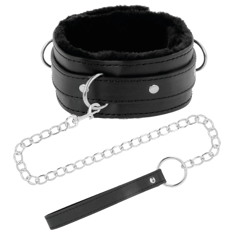 DARKNESS - COMFORTABLE POSTURE NECKLACE WITH LEATHER CHAIN - Imagen 2