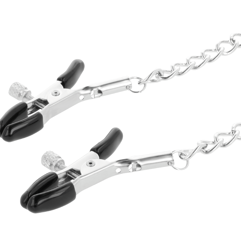 DARKNESS - COLLAR WITH NIPPLE CLAMPS BLACK - Imagen 3
