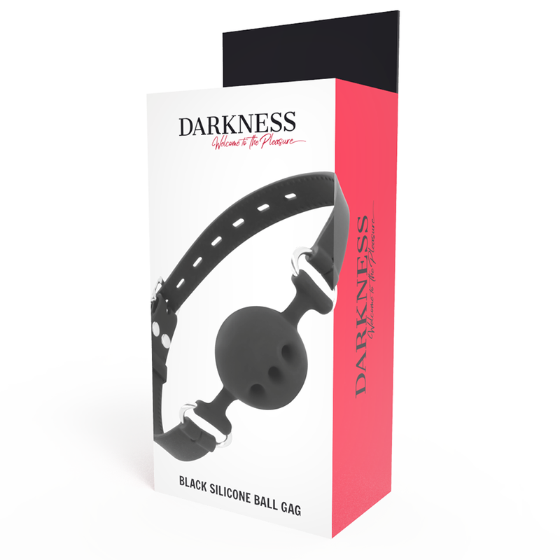 DARKNESS - BLACK BREATHABLE SILICONE GAG - Imagen 4