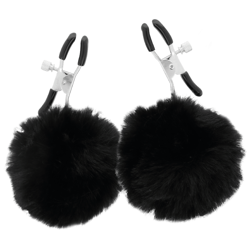 DARKNESS - NIPPLE CLAMPS WITH POM POMS 1 - Imagen 3