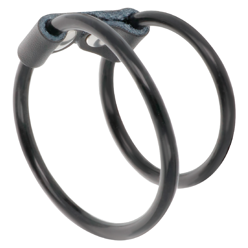 DARKNESS - DOUBLE FLEXIBLE PENIS RING - Imagen 2