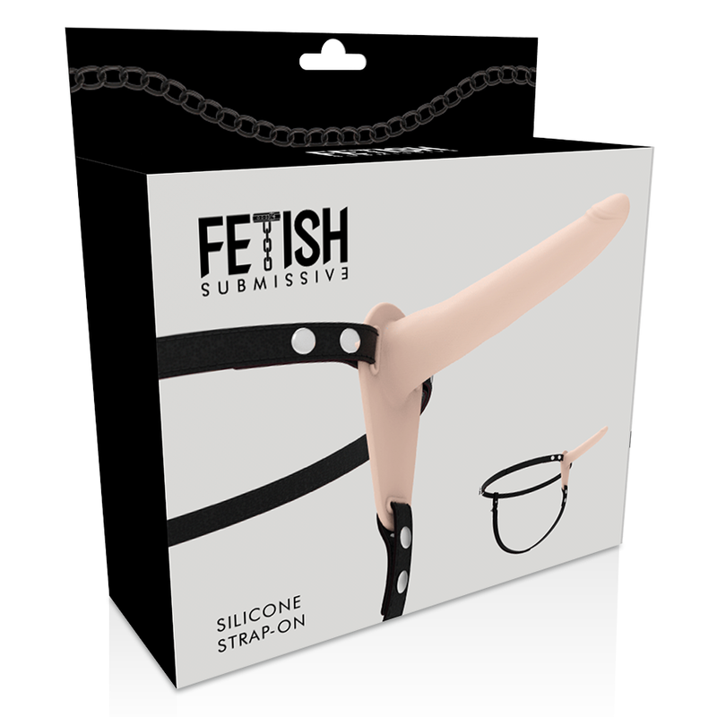 FETISH SUBMISSIVE HARNESS - FLESH SILICONE 15 CM - Imagen 5