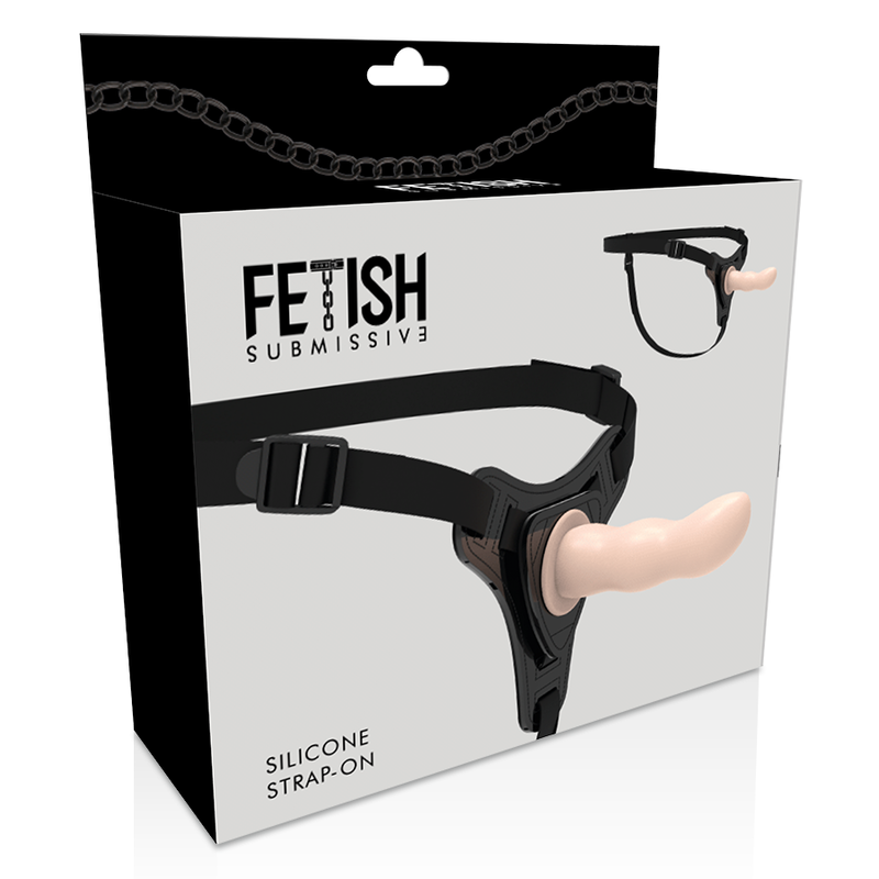 FETISH SUBMISSIVE HARNESS - FLESH SILICONE G-SPOT 12.5 CM - Imagen 4
