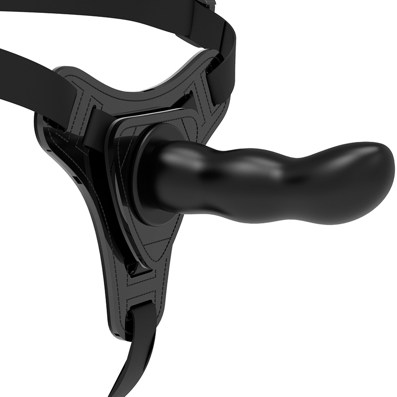FETISH SUBMISSIVE HARNESS - BLACK SILICONE G-SPOT 16 CM - Imagen 5