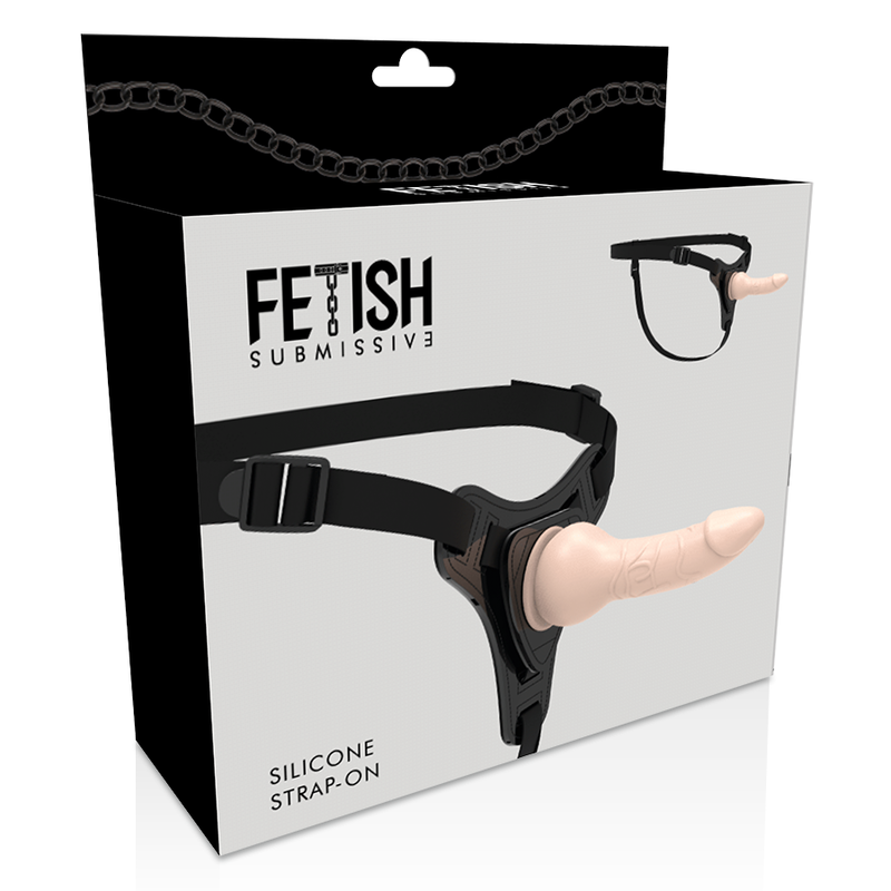 FETISH SUBMISSIVE HARNESS - FLESH REALISTIC SILICONE 16 CM - Imagen 5