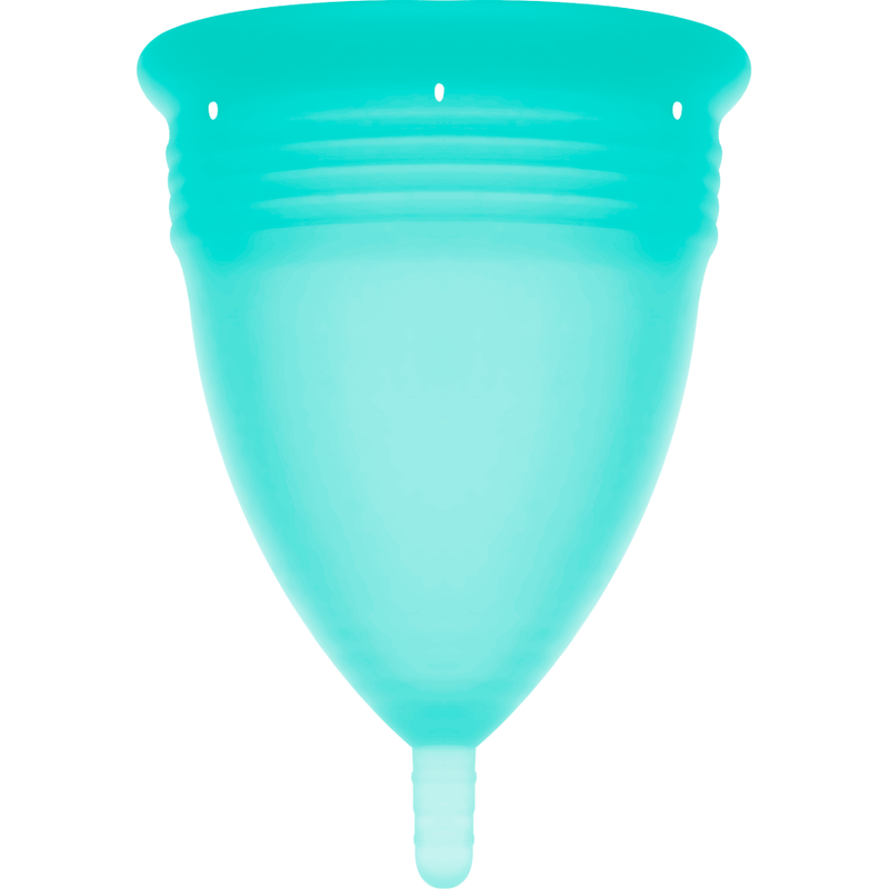 STERCUP - FDA SILICONE MENSTRUAL CUP AQUAMARINE - SIZE L - Imagen 3