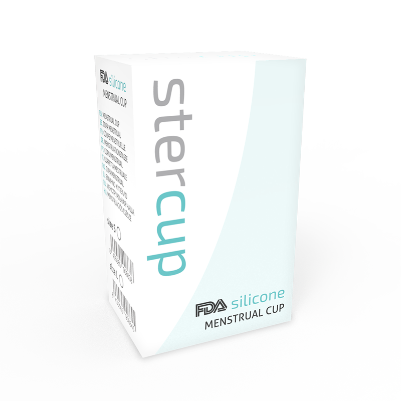 STERCUP - FDA SILICONE MENSTRUAL CUP AQUAMARINE - SIZE L - Imagen 4