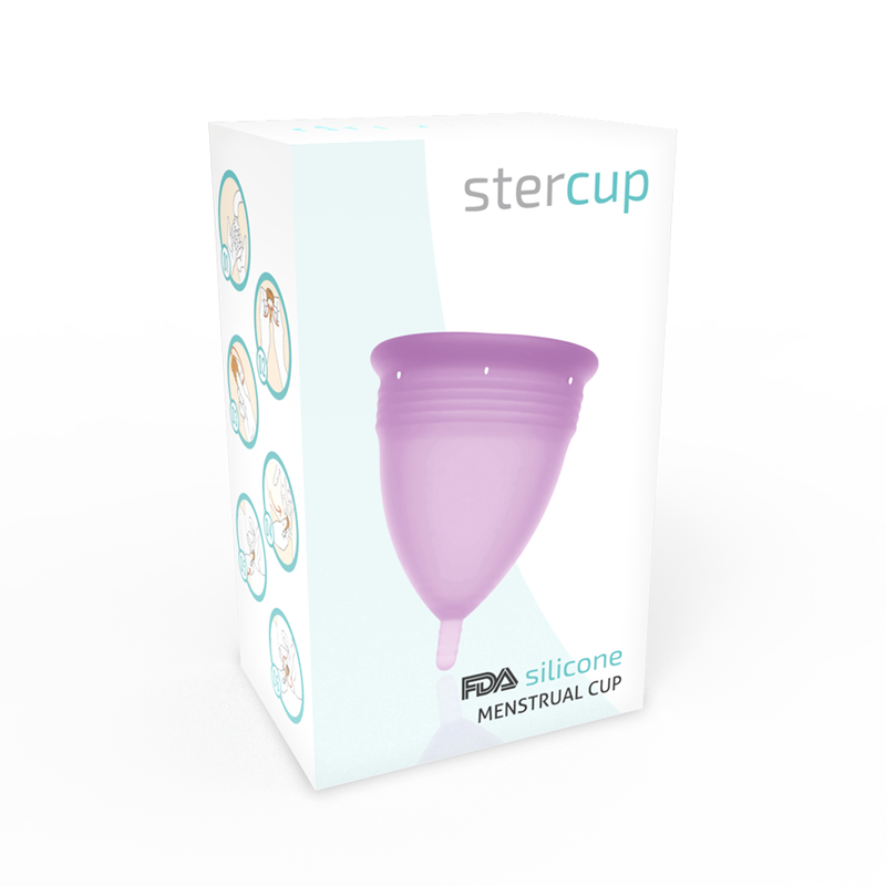 STERCUP - FDA SILICONE MENSTRUAL CUP VIOLET - SIZE L - Imagen 5