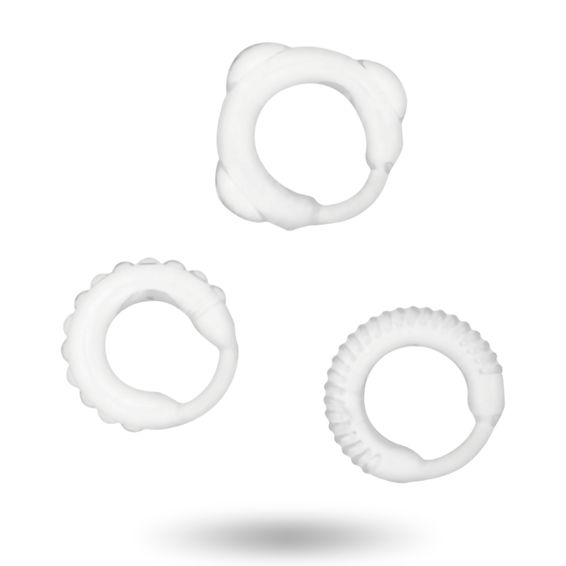 ADDICTED TOYS - C-RING SET CLEAR - Imagen 2