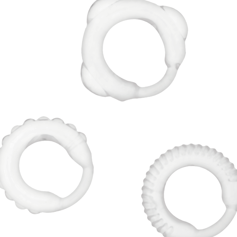 ADDICTED TOYS - C-RING SET CLEAR - Imagen 3