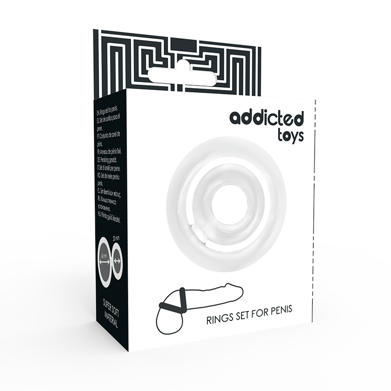 ADDICTED TOYS - POTENZ- C-RING PENIS CLEAR - Imagen 4