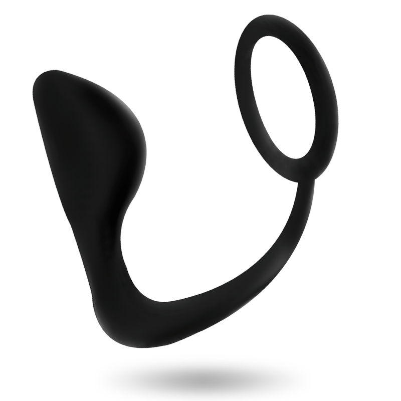 ADDICTED TOYS - ANAL PLUG WITH BLACK PENIS RING - Imagen 2
