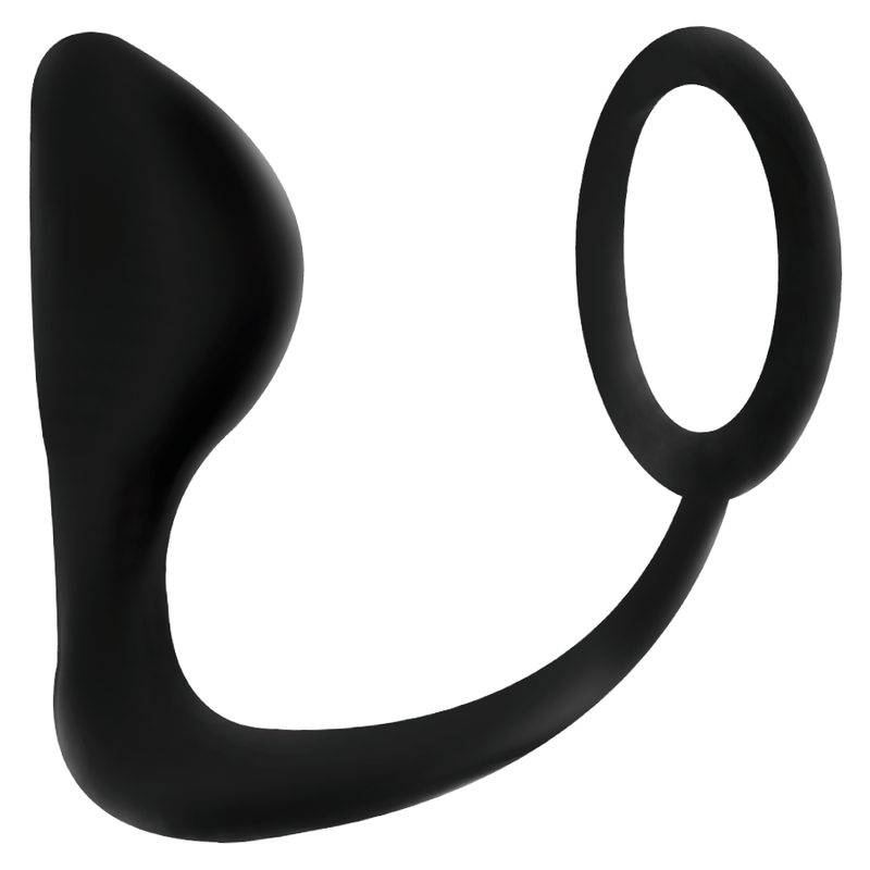 ADDICTED TOYS - ANAL PLUG WITH BLACK PENIS RING - Imagen 3
