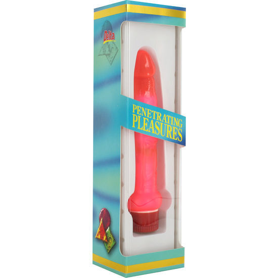 SEVEN CREATIONS - JELLY THIN PINK ANAL VIBRATOR - Imagen 2