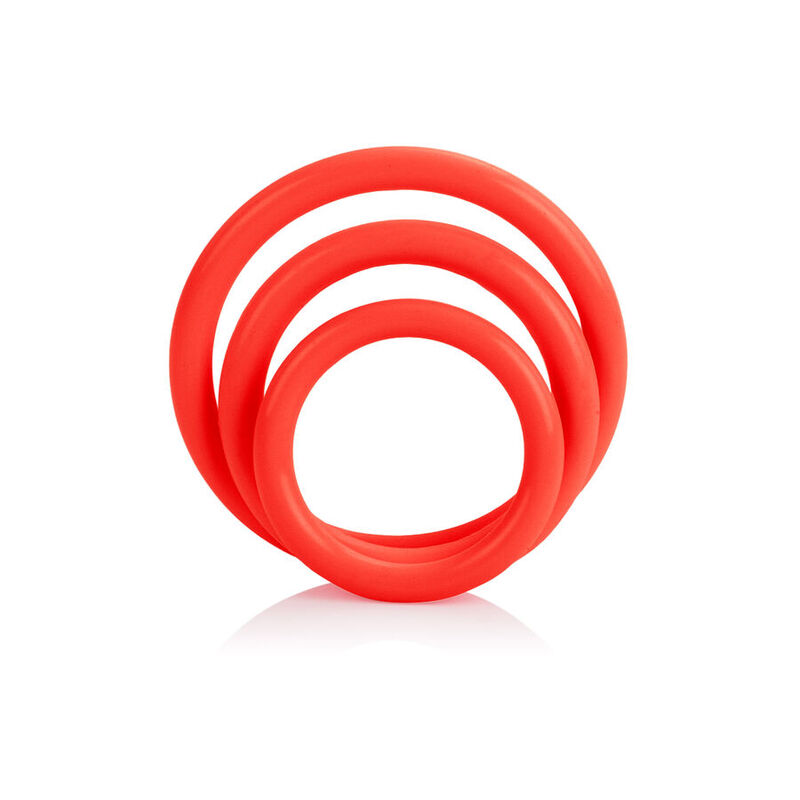 CALEXOTICS - TRI-RINGS SET RED - Imagen 2