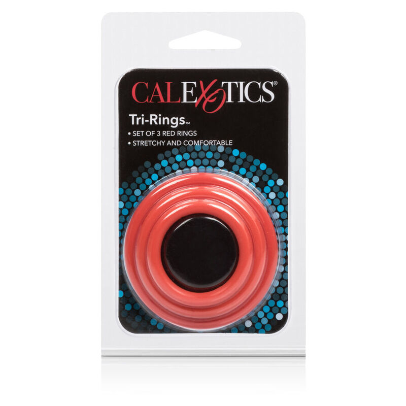 CALEXOTICS - TRI-RINGS SET RED - Imagen 4