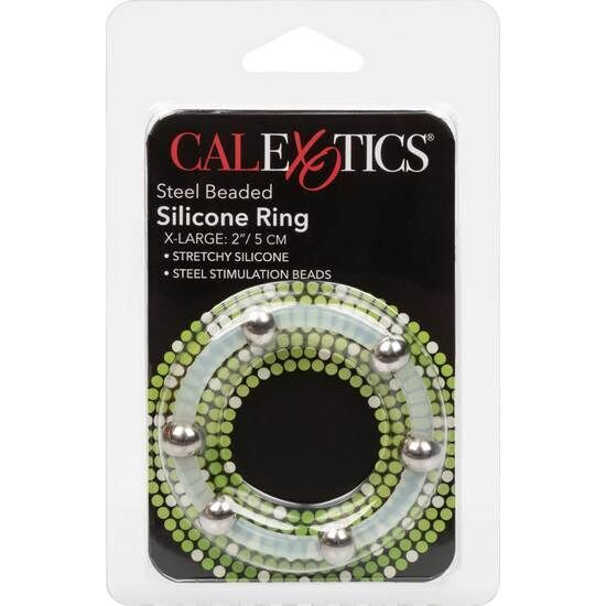 CALEXOTICS - STEEL BEADED SILICONE RING XL - Imagen 2