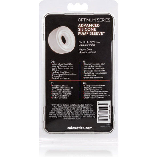 CALEXOTICS - ADV SILICONE PUMP SLEEVE TRANSPARENT - Imagen 4
