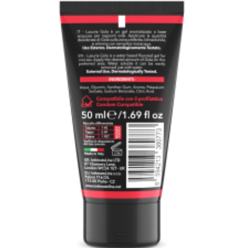 INTIMATELINE LUXURIA - ORAL SEX GEL STRAWBERRY FLAVOR 50 ML - Imagen 2