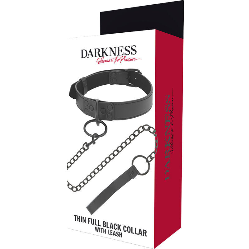 DARKNESS - BLACK NECKLACE WITH CHAIN - Imagen 5